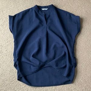 Bronze Navy Blue Short Sleeves Sz Medium - image 1